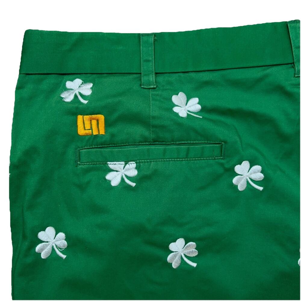 LoudMouth Green Golf Shamrock Shorts Mens 42 Inseam 10.5" St Patricks Day Irish